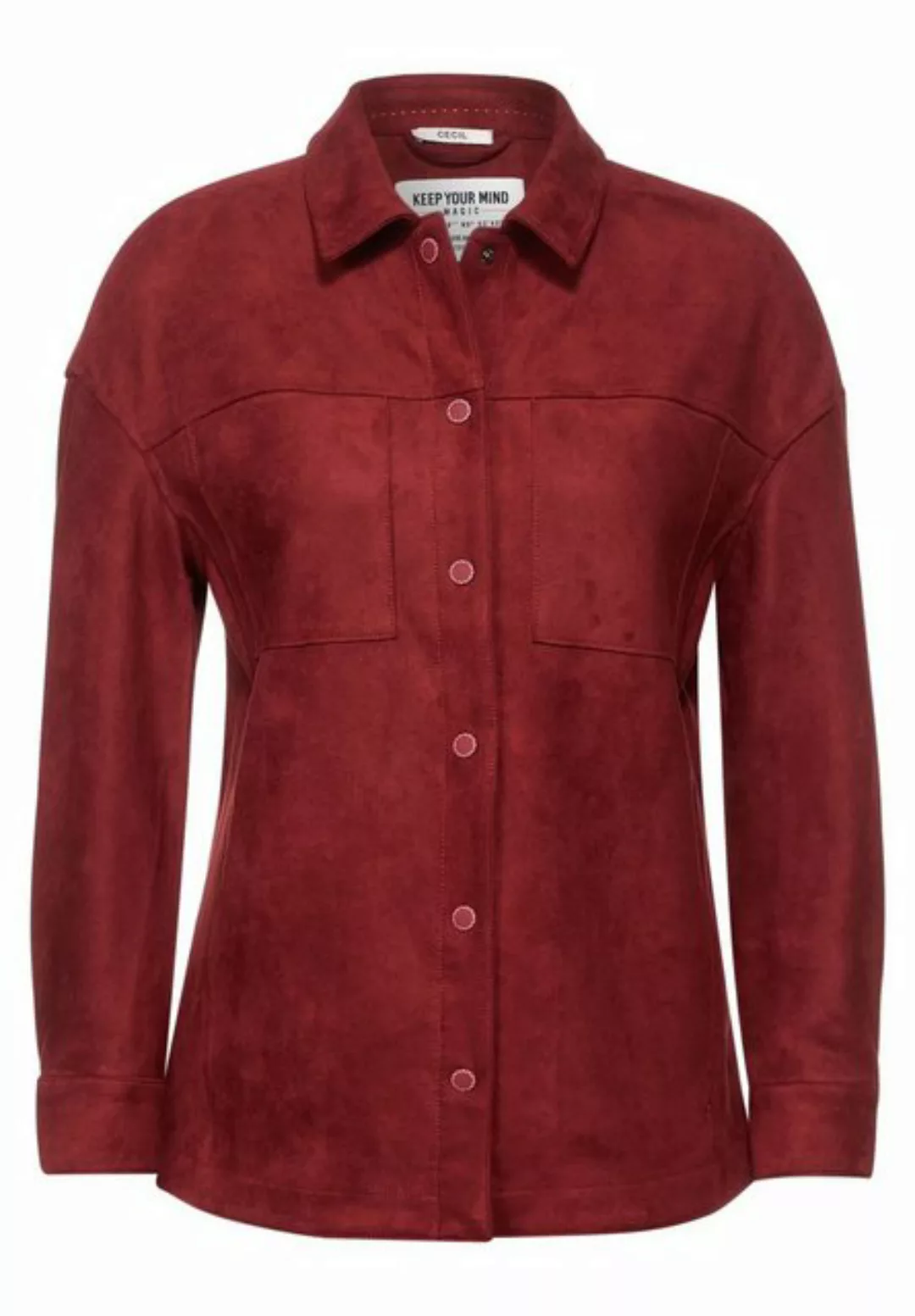 Cecil Jackenblazer Overshirt in Velours Optik günstig online kaufen