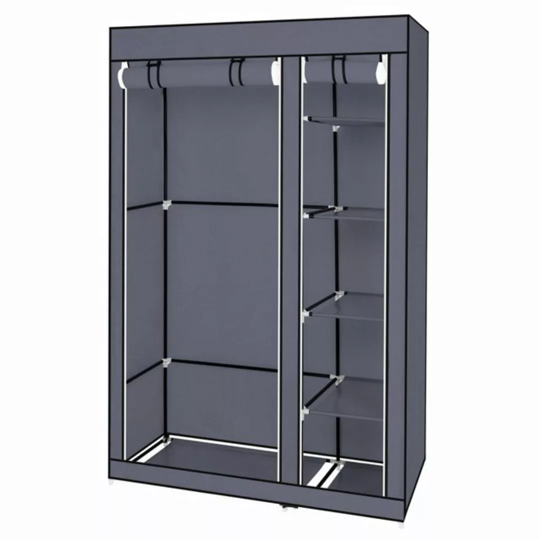 HT Kleiderschrank mit Vliesstoff und Aufhängestange, 106x44x170cm Tragbarer günstig online kaufen