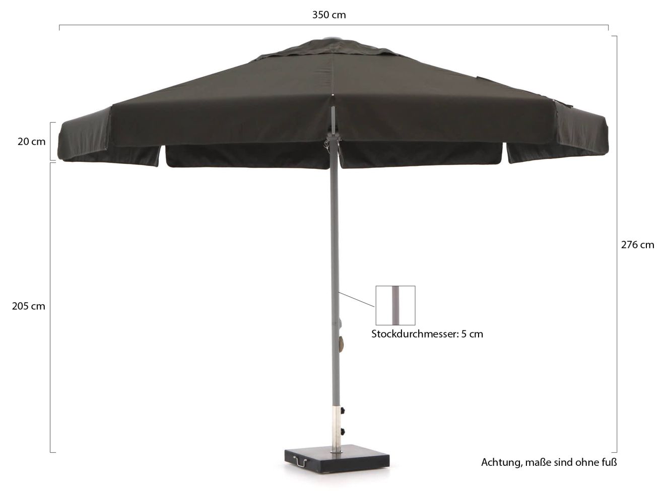 Shadowline Bonaire Sonnenschirm ø 350 cm günstig online kaufen