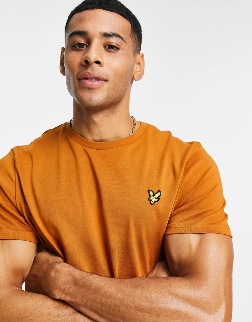 Lyle & Scott – T-Shirt in Hellbraun günstig online kaufen