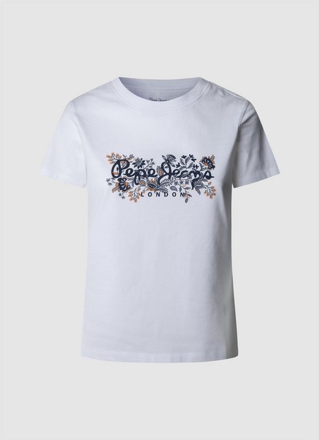 Pepe Jeans T-Shirt ROSALIND mit floralem Print vorn günstig online kaufen