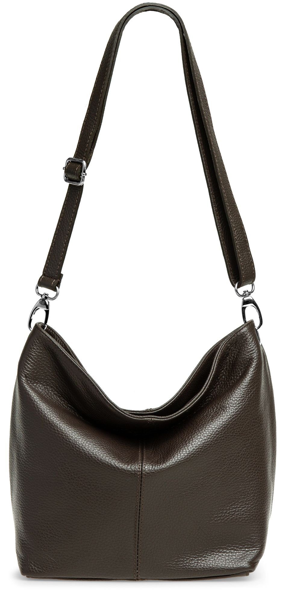 Caspar Schultertasche Klassische Damen Leder Handtasche günstig online kaufen