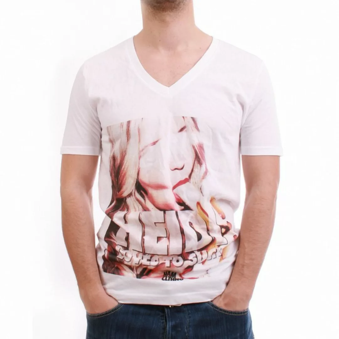 HAM CLTHNG T-Shirt Men - HEIDI LOVES TO SUCK - White günstig online kaufen
