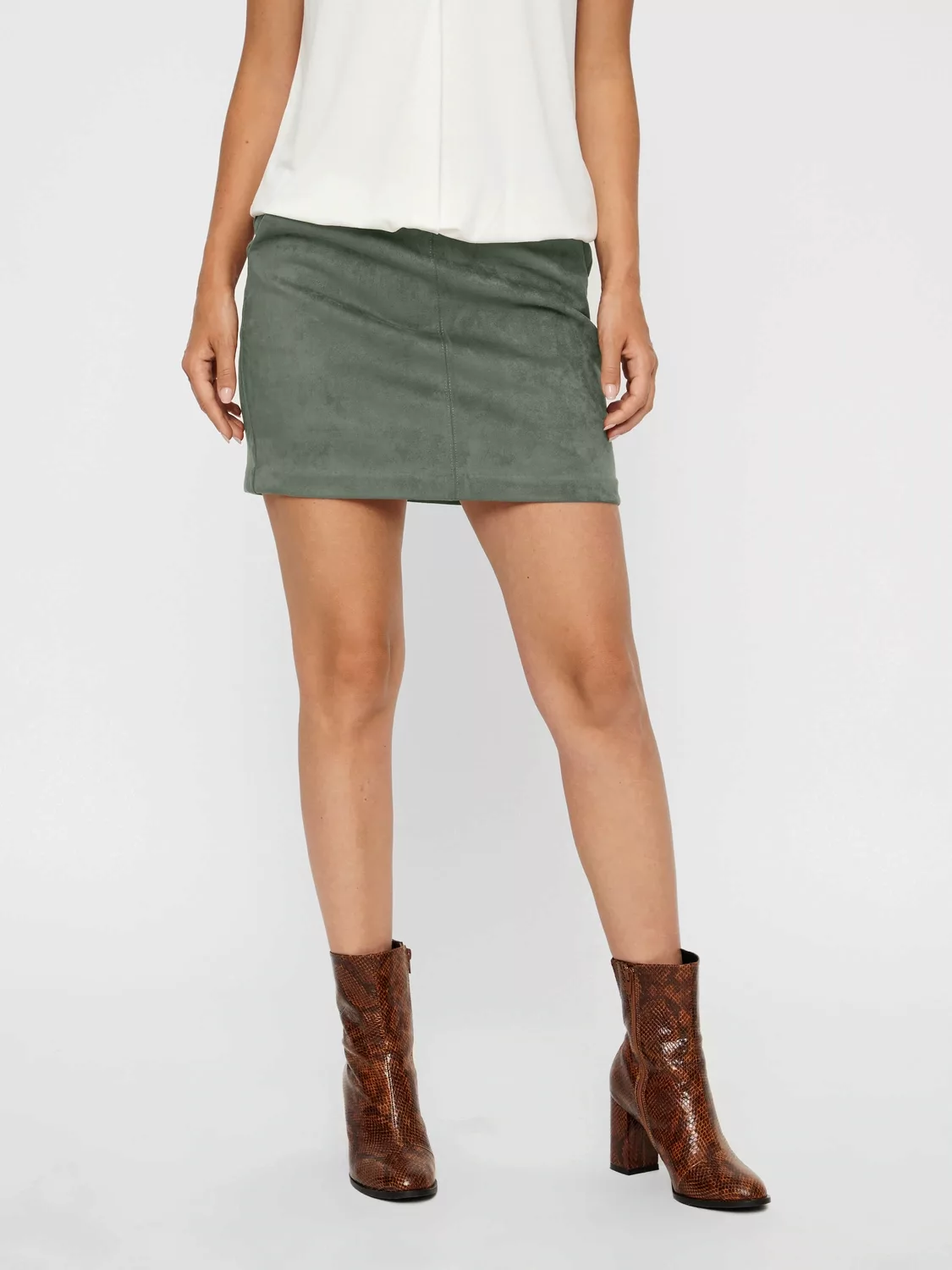 Vero Moda Lederimitatrock "VMDONNADINA FAUXSUEDE SHORT SKIRT" günstig online kaufen