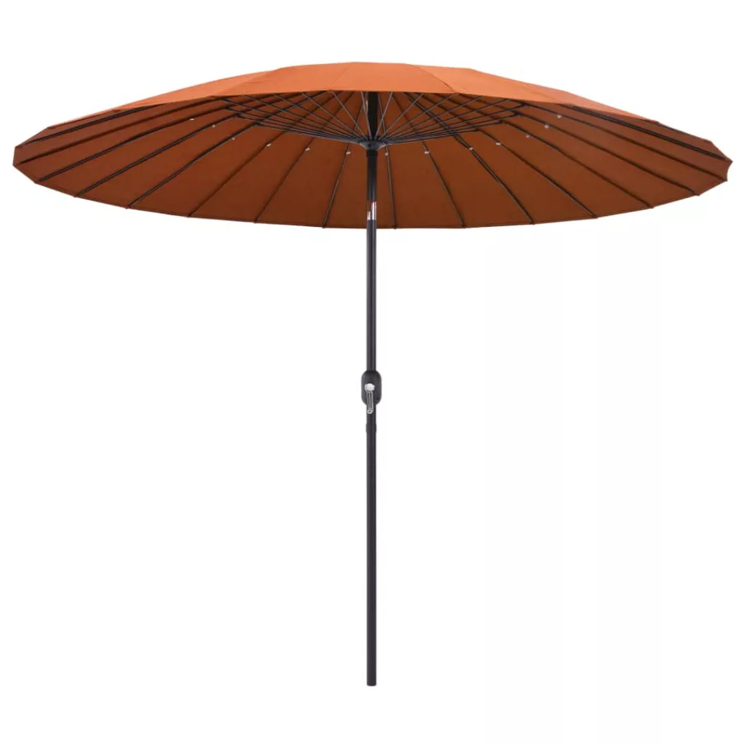 Sonnenschirm Mit Aluminium-mast 270 Cm Terracotta-rot günstig online kaufen