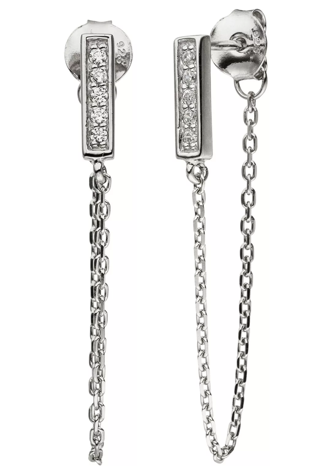 JOBO Paar Ohrhänger, 925 Silber mit 10 Zirkonia günstig online kaufen