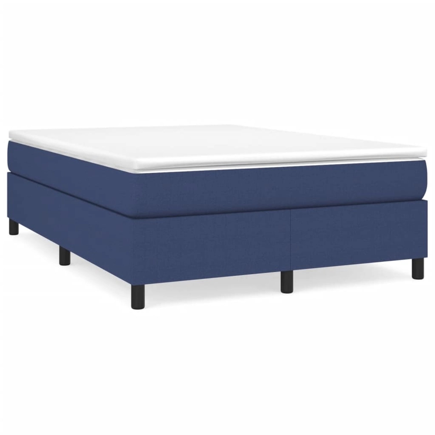 vidaXL Boxspringbett Blau 140x200 cm Stoff1394390 günstig online kaufen