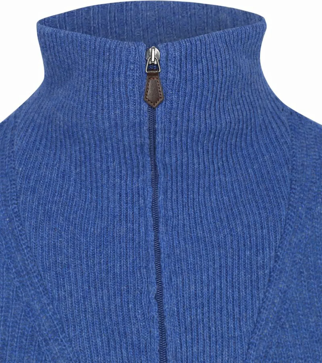 Suitable Half Zip Pullover Wool Blend Blau - Größe 3XL günstig online kaufen