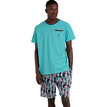 Admas  Pyjamas/ Nachthemden Pyjama Shorts T-Shirt Boat Race günstig online kaufen