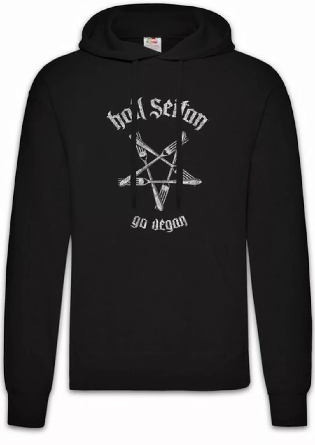 Urban Backwoods Hoodie Hail Seitan Herren Hoodie Satan Heil Vegan Vegetable günstig online kaufen