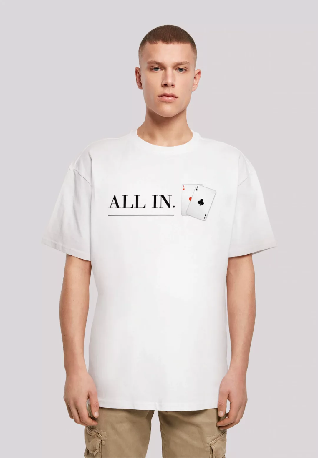 F4NT4STIC T-Shirt "Poker All In Karten", Print günstig online kaufen