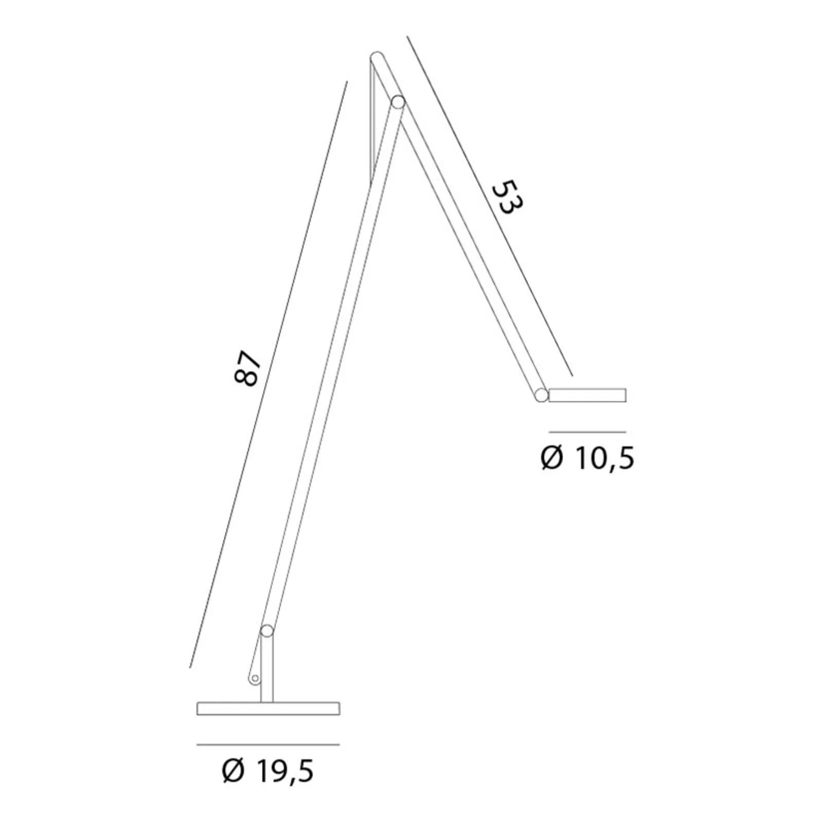 Rotaliana String F1 DTW Stehlampe silber, silber günstig online kaufen