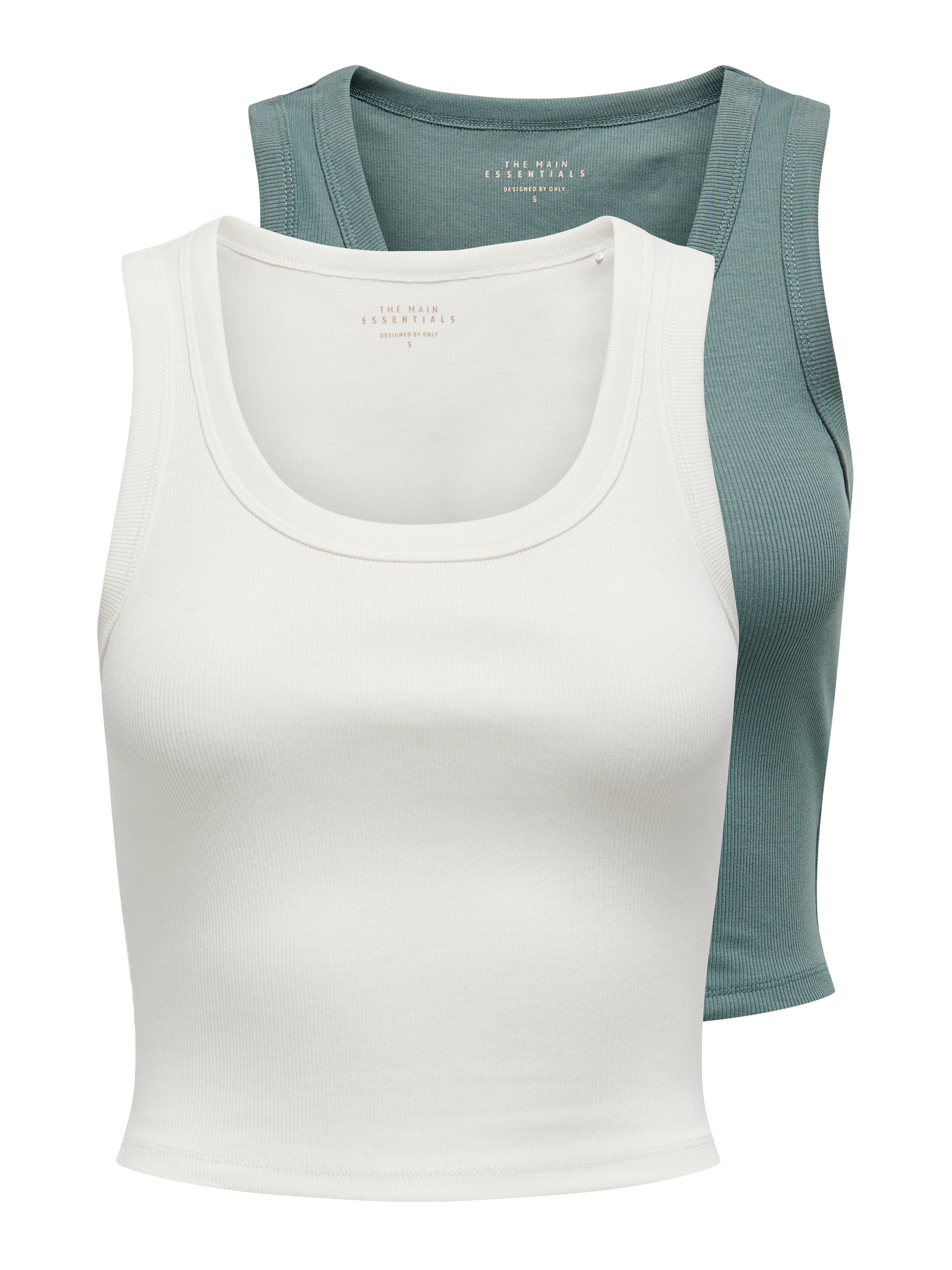 ONLY Tanktop "ONLEASY S/L TANK TOP JRS 2 PACK", (Set, 2 tlg.) günstig online kaufen