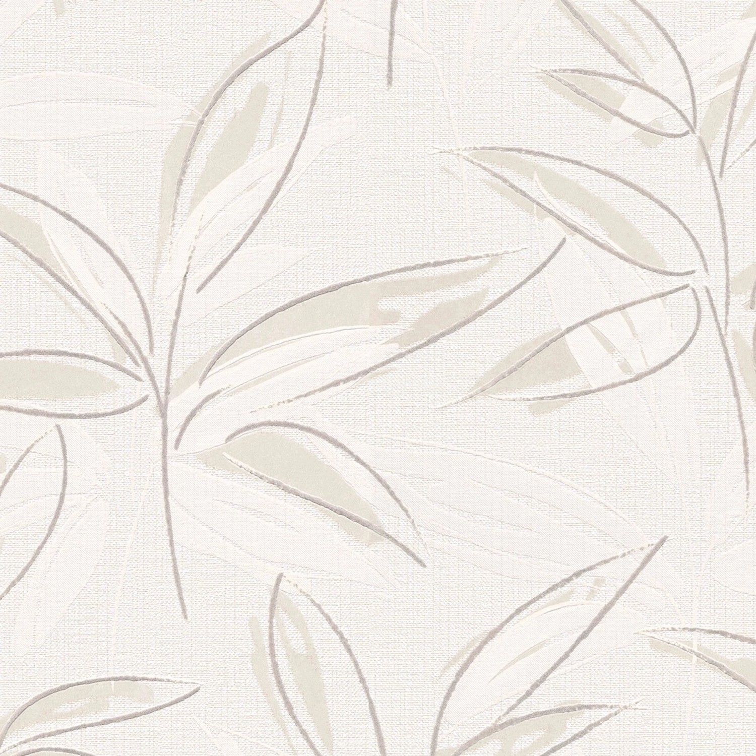 Bricoflor Blätter Tapete in Creme Beige Vlies Blumentapete mit Vinyl Ideal günstig online kaufen