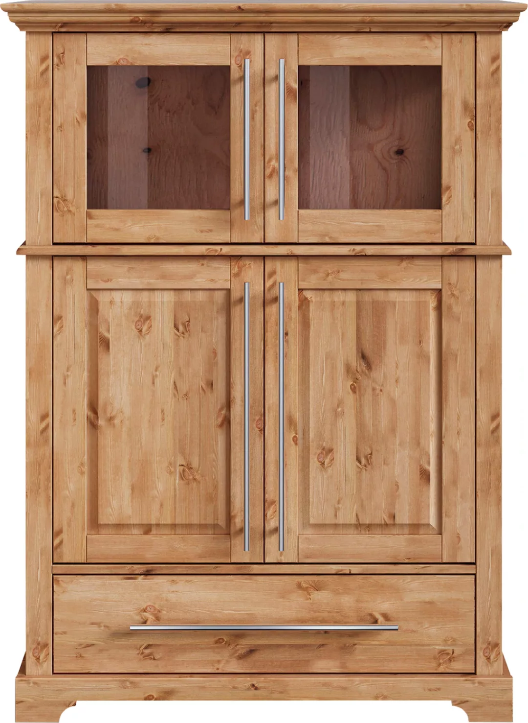 Home affaire Highboard "Meliss", Breite 94 cm, 4-türig, mit Schublade, Kief günstig online kaufen