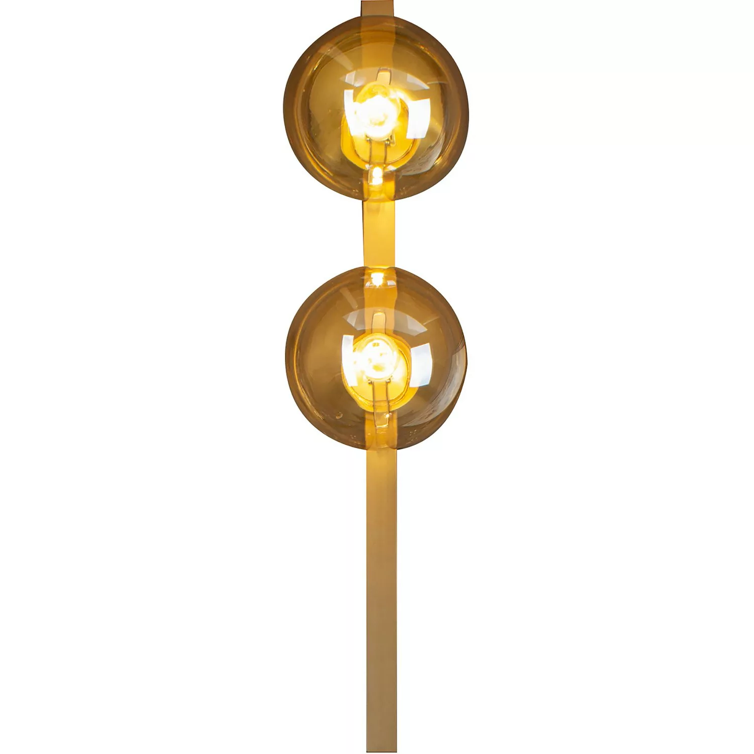 Eco-Light Wandleuchte Pluto 2-flammig Gold-Amber 60 cm x 14 cm x 16,5 cm günstig online kaufen