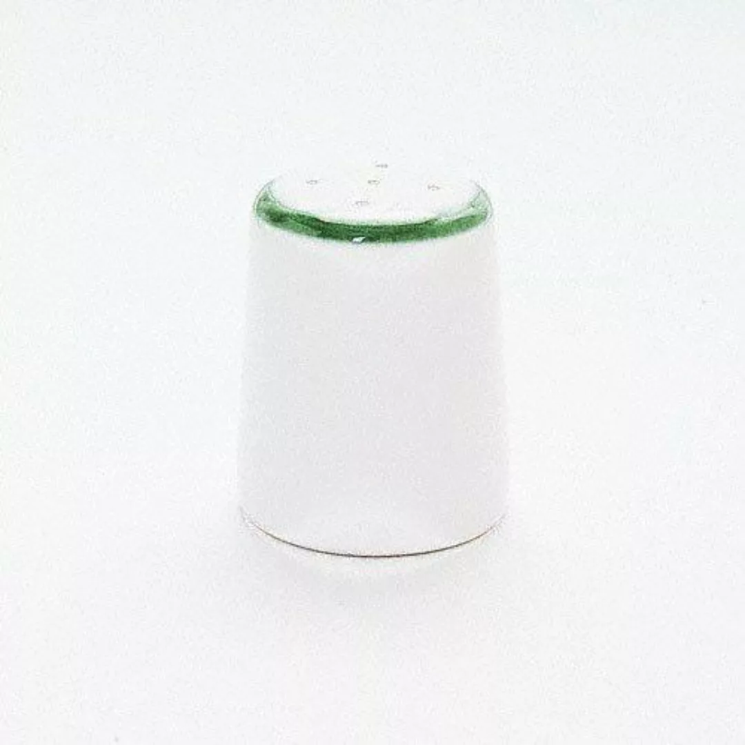 Gmundner Keramik Grüner Rand Salzstreuer glatt h: 5 cm günstig online kaufen