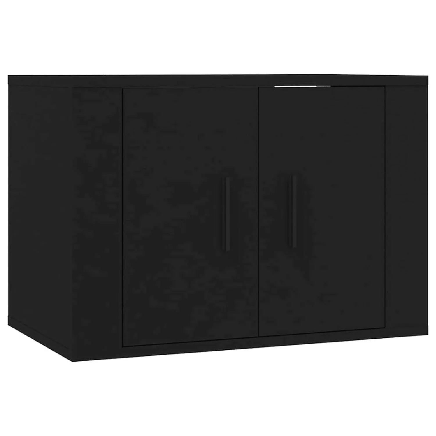 vidaXL TV-Schrank 3-tlg TV-Schrank-Set Schwarz Spanplatte TV-Lowboard Ferns günstig online kaufen