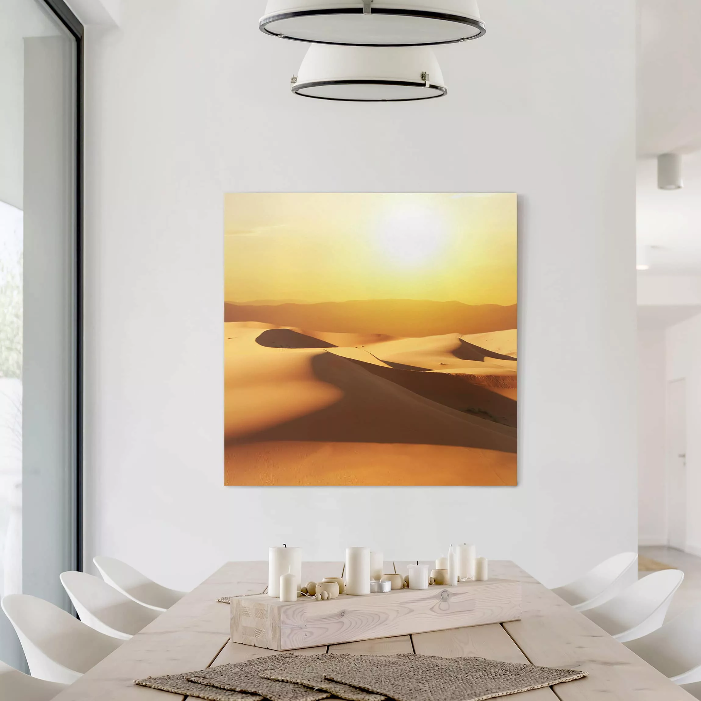 Leinwandbild Natur & Landschaft - Quadrat Die Wüste Saudi Arabiens günstig online kaufen
