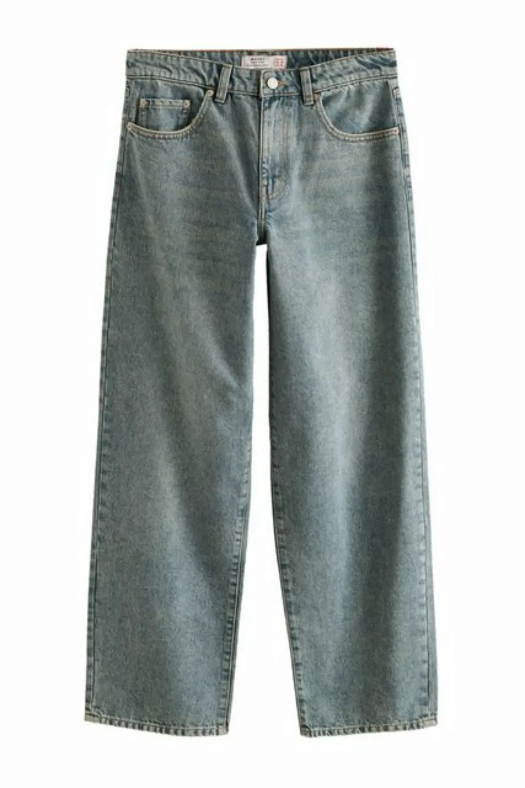 Next Weite Jeans Baggy Jeans mit weitem Bein - Kurzgröße (1-tlg) günstig online kaufen