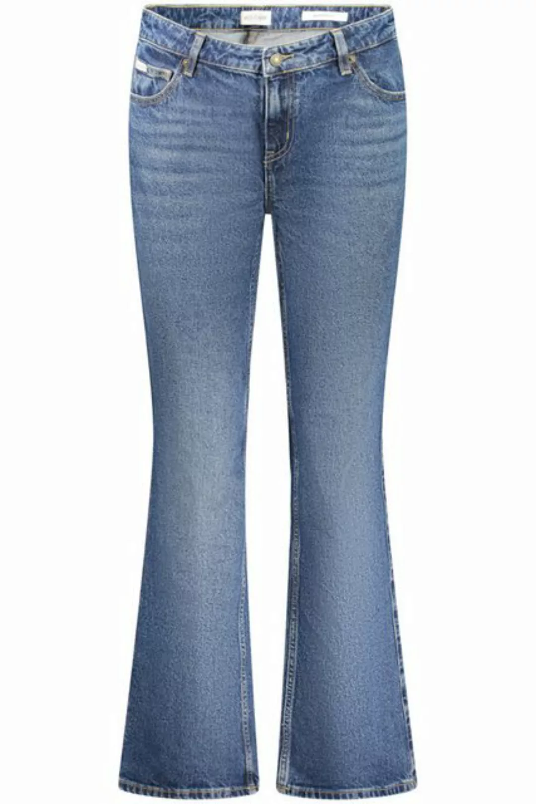 GUESS JEANS 5-Pocket-Jeans Bootcut Damenjeans Blau mit Used-Effekt und 5-Ta günstig online kaufen