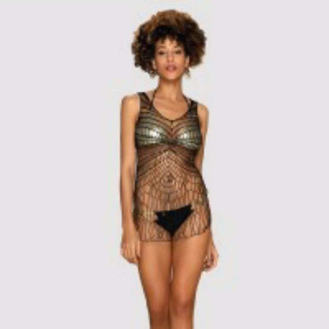 Obsessive Minikleid Beach Dress Netz-Kleid - schwarz (1-tlg) günstig online kaufen