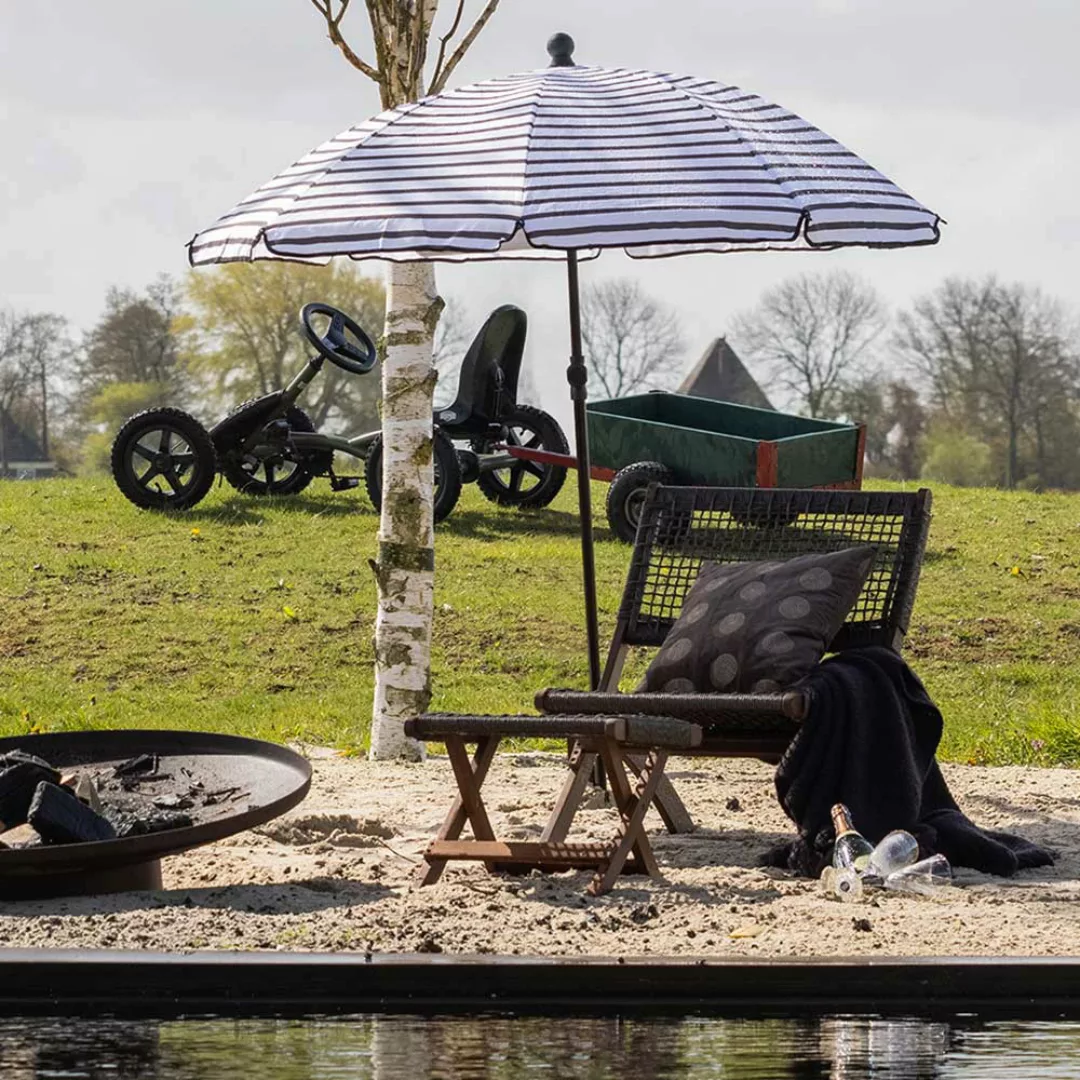 Gartenklappstuhl aus Eukalyptusholz Polyrattan günstig online kaufen