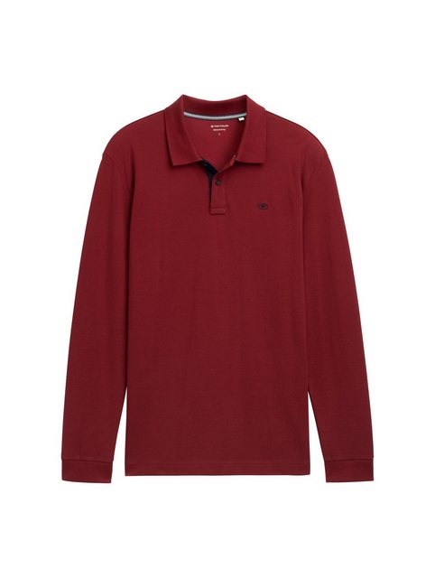 TOM TAILOR Langarm-Poloshirt Langärmliges Piqué Poloshirt günstig online kaufen