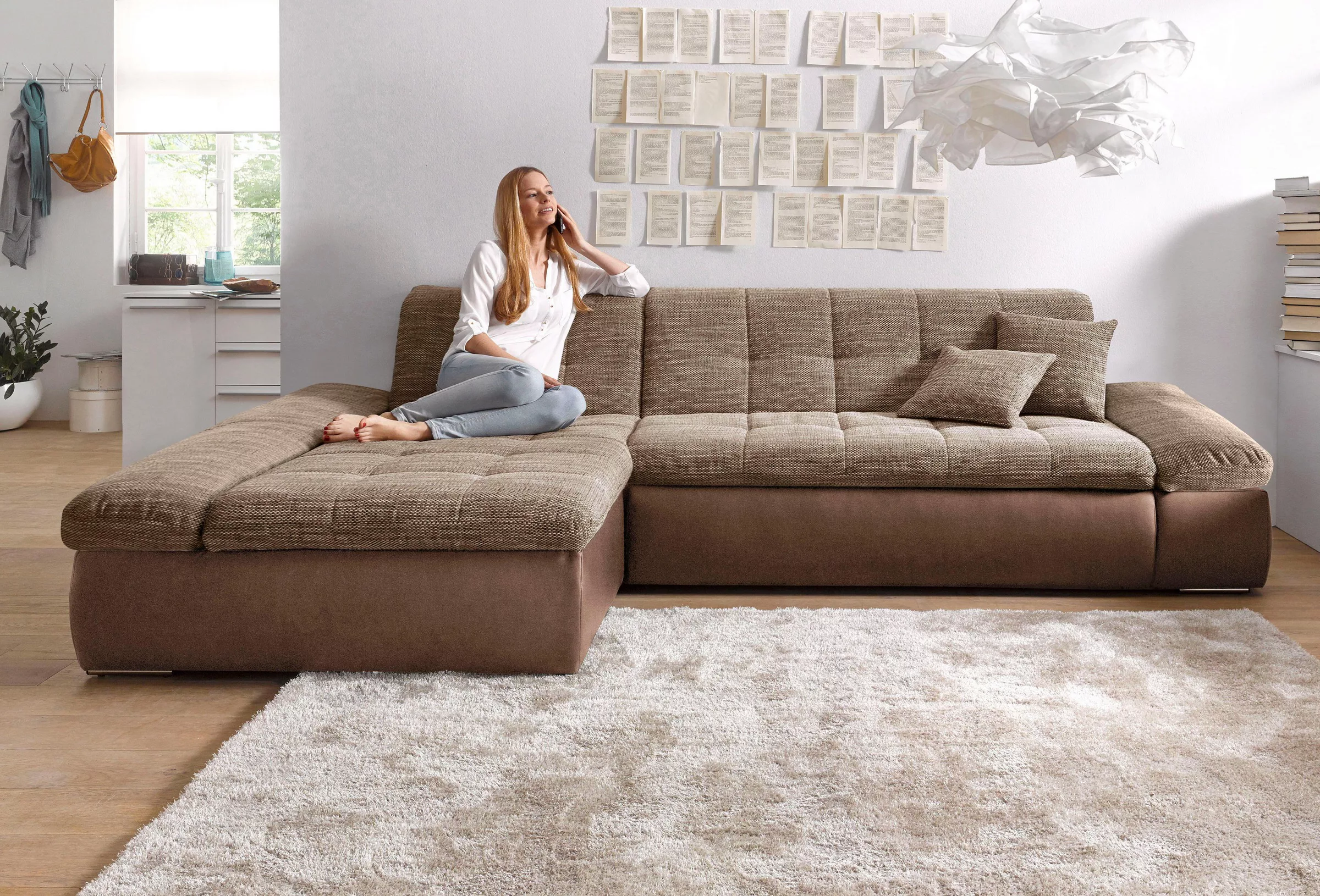 DOMO collection Ecksofa »Moric Schlafsofa B/T/H 300/172/80 cm, auch in Cord günstig online kaufen