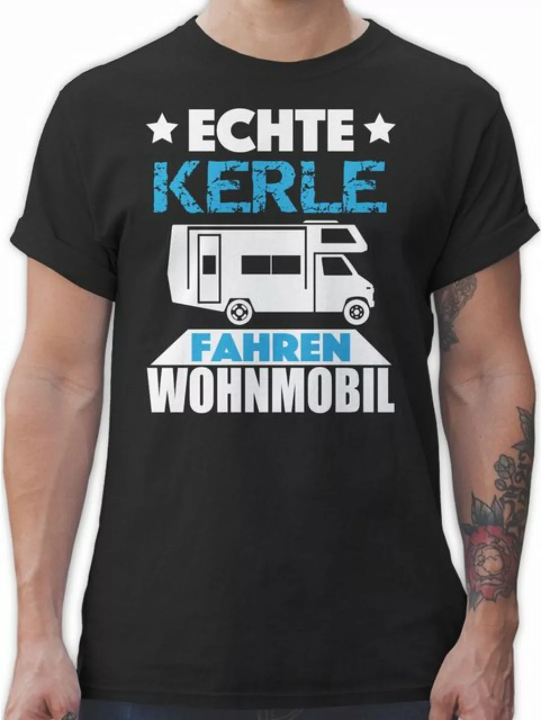 Shirtracer T-Shirt Echte Kerle fahren Wohnmobil Fahrzeuge günstig online kaufen