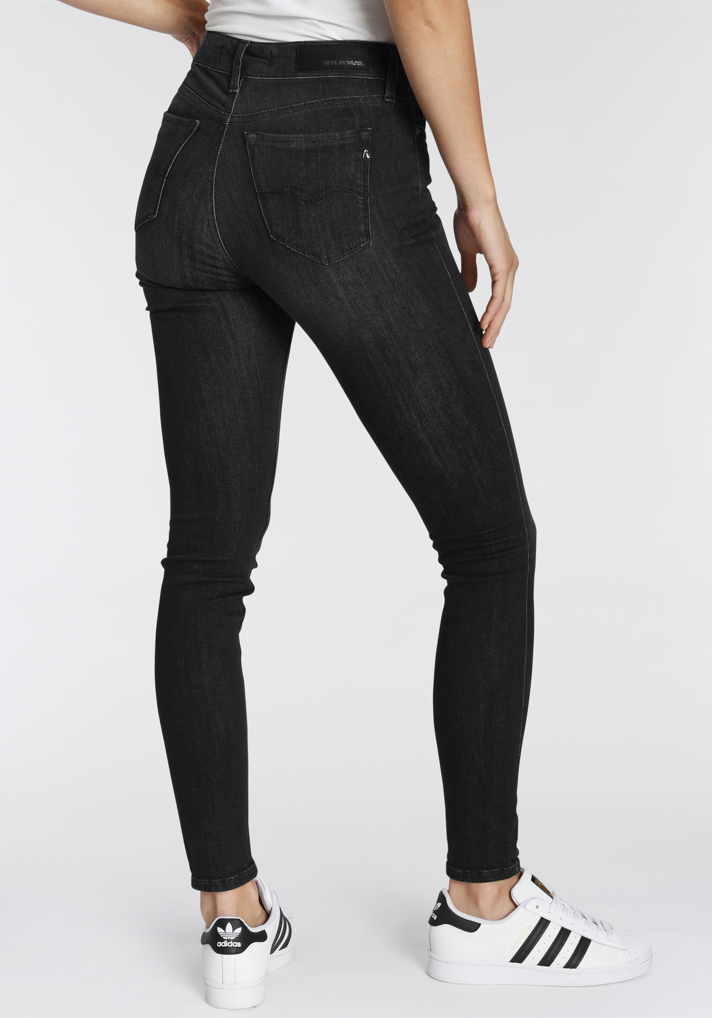 Replay Skinny-fit-Jeans "Luzien", POWER STRETCH - High Waist günstig online kaufen