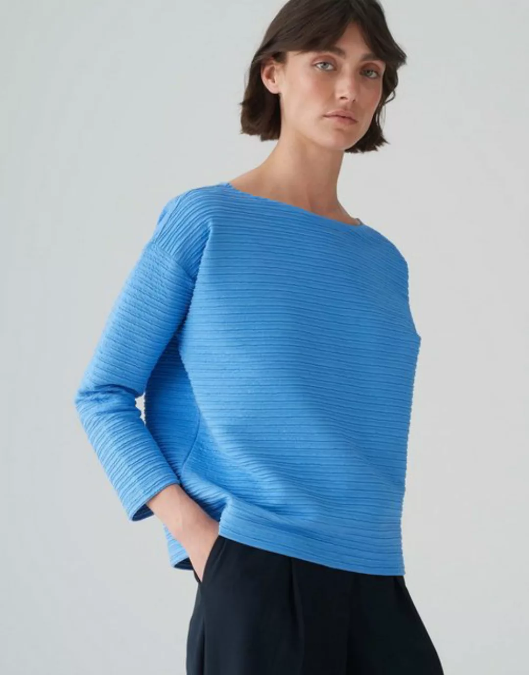 OPUS Sweater Sweater GOTTOMAN Boxy Fit aus Baumwoll Mix Sweatware günstig online kaufen