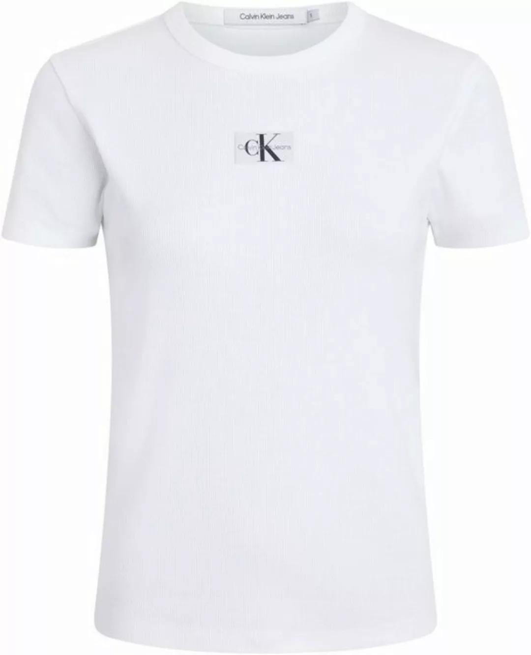 Calvin Klein Jeans Plus T-Shirt PLUS WOVEN LABEL RIB REGULAR TEE günstig online kaufen