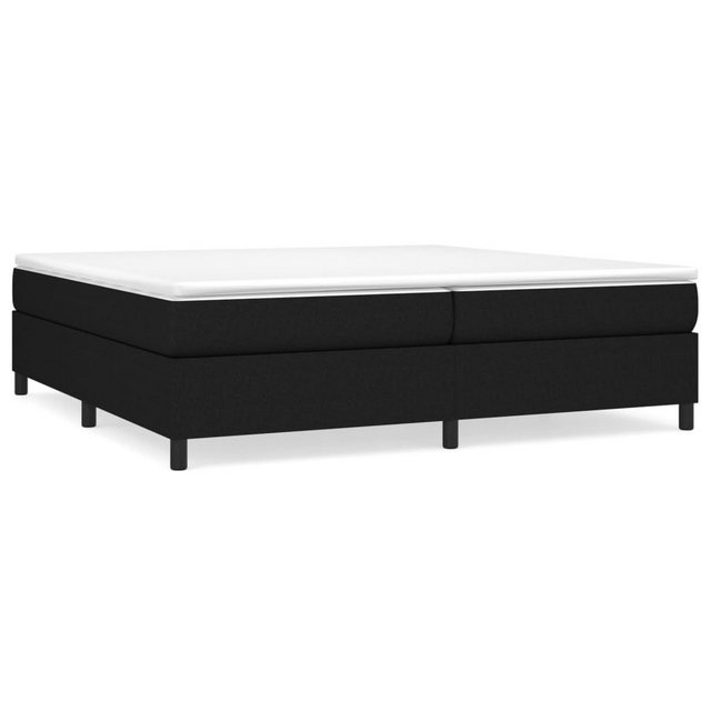 vidaXL Boxspringbett, Boxspringbett mit Matratze Schwarz 200x200 cm Stoff günstig online kaufen