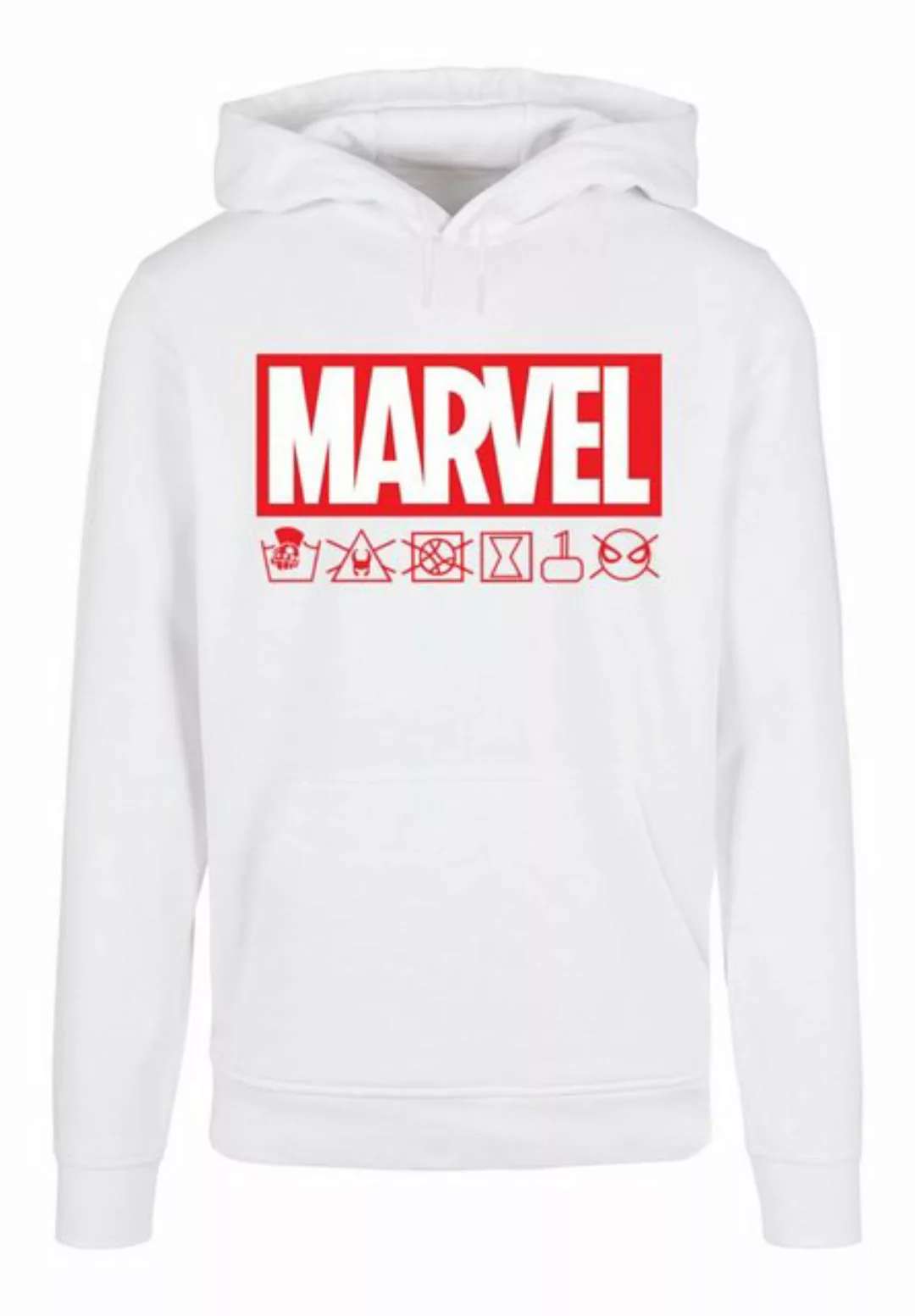 F4NT4STIC Kapuzenpullover Marvel Logo washed Care Waschanleitung Print günstig online kaufen