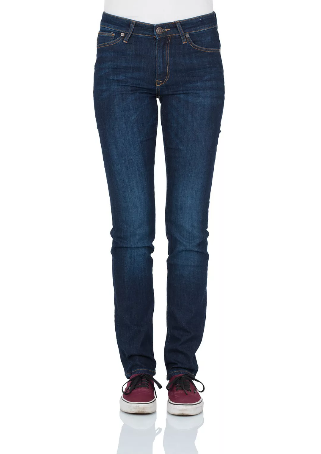 Cross Jeans Damen Jeans Anya - Slim Fit - Dark Blue Used günstig online kaufen