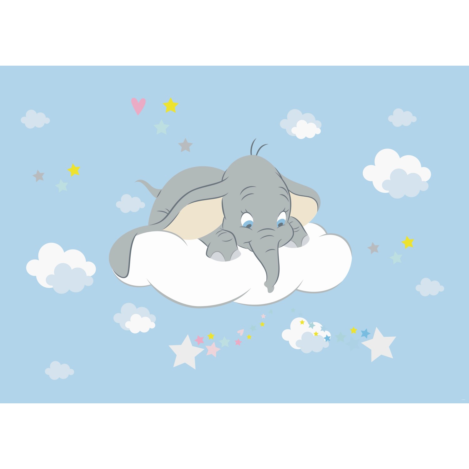 Disney Poster Dumbo Blau und Grau 160 x 110 cm 600672 günstig online kaufen