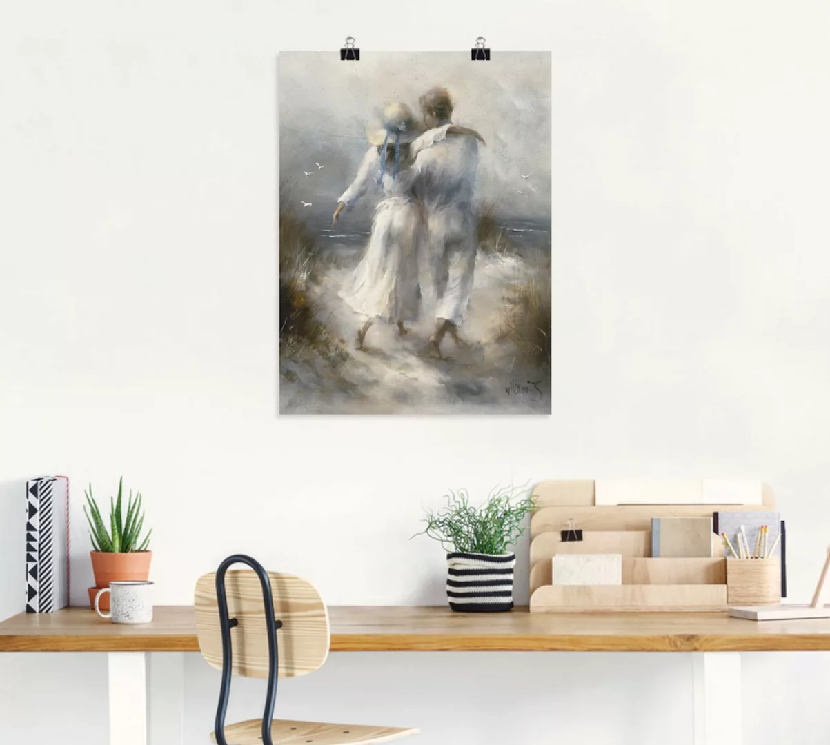 Artland Wandbild »Romantik«, Paar, (1 St.), als Leinwandbild, Poster, Wanda günstig online kaufen