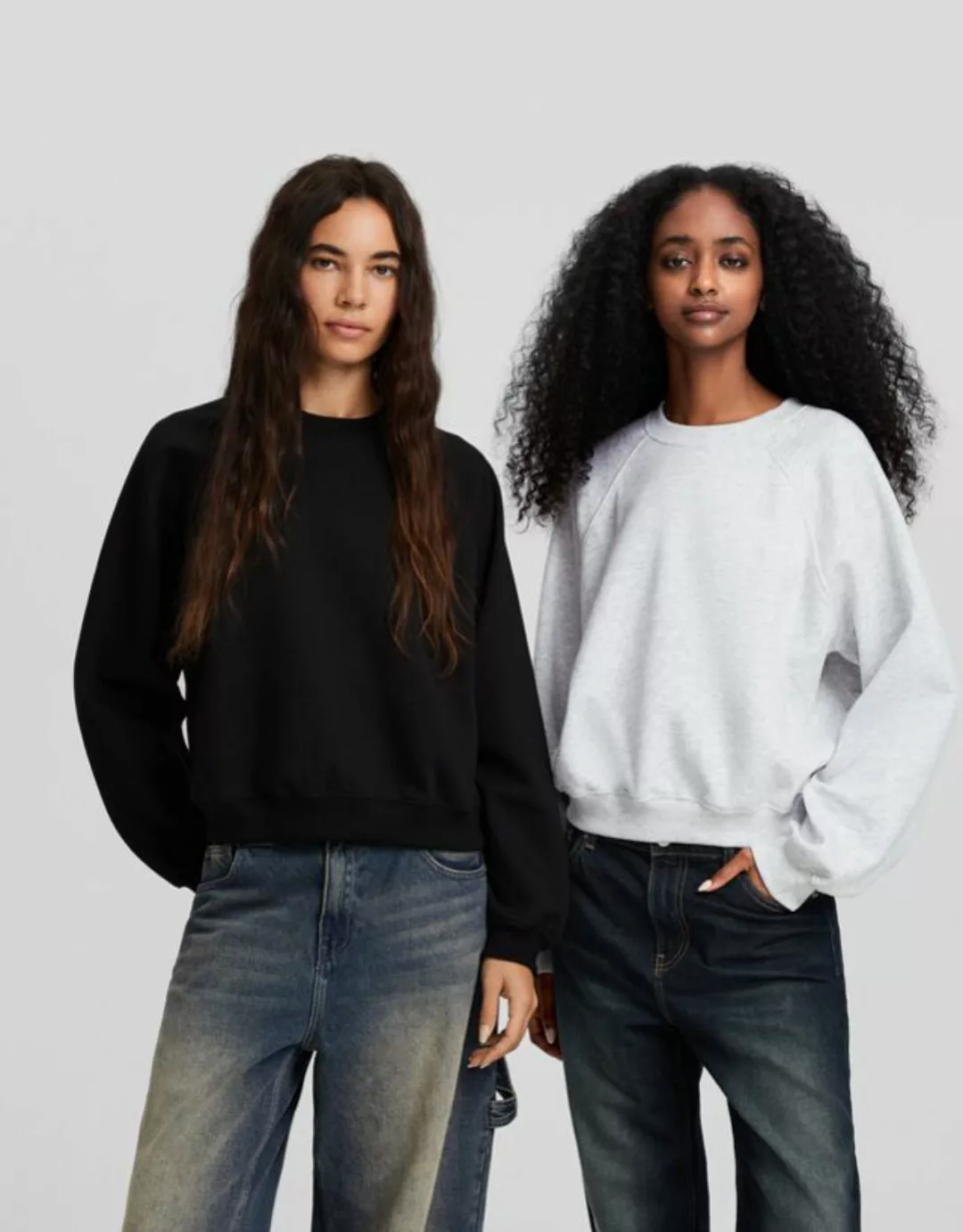 Bershka Doppelpack Sweatshirts Mit Raglanärmeln Damen L Kombiniert günstig online kaufen