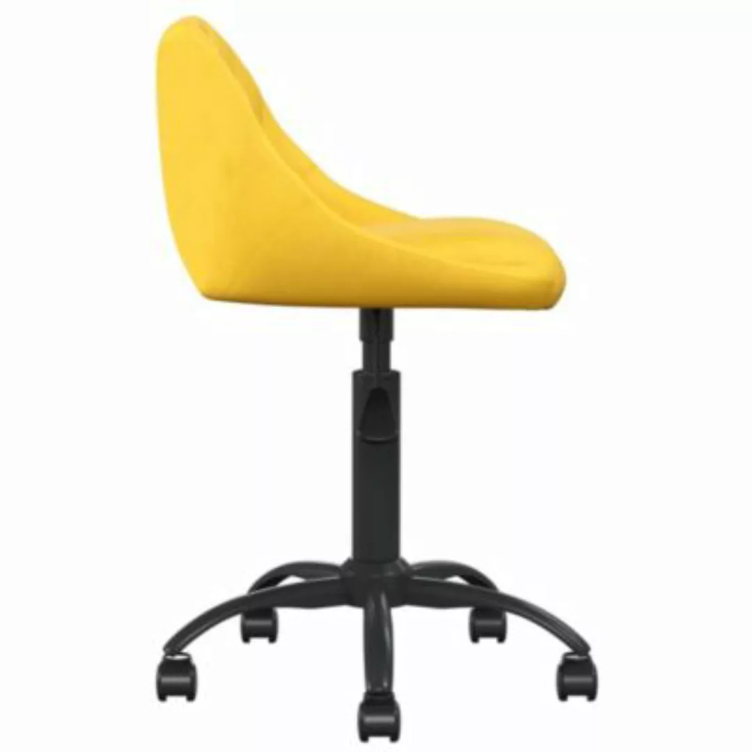 vidaXL Esszimmerstühle 2 Stk. Drehbar Gelb Samt Esszimmerstuhl gelb günstig online kaufen
