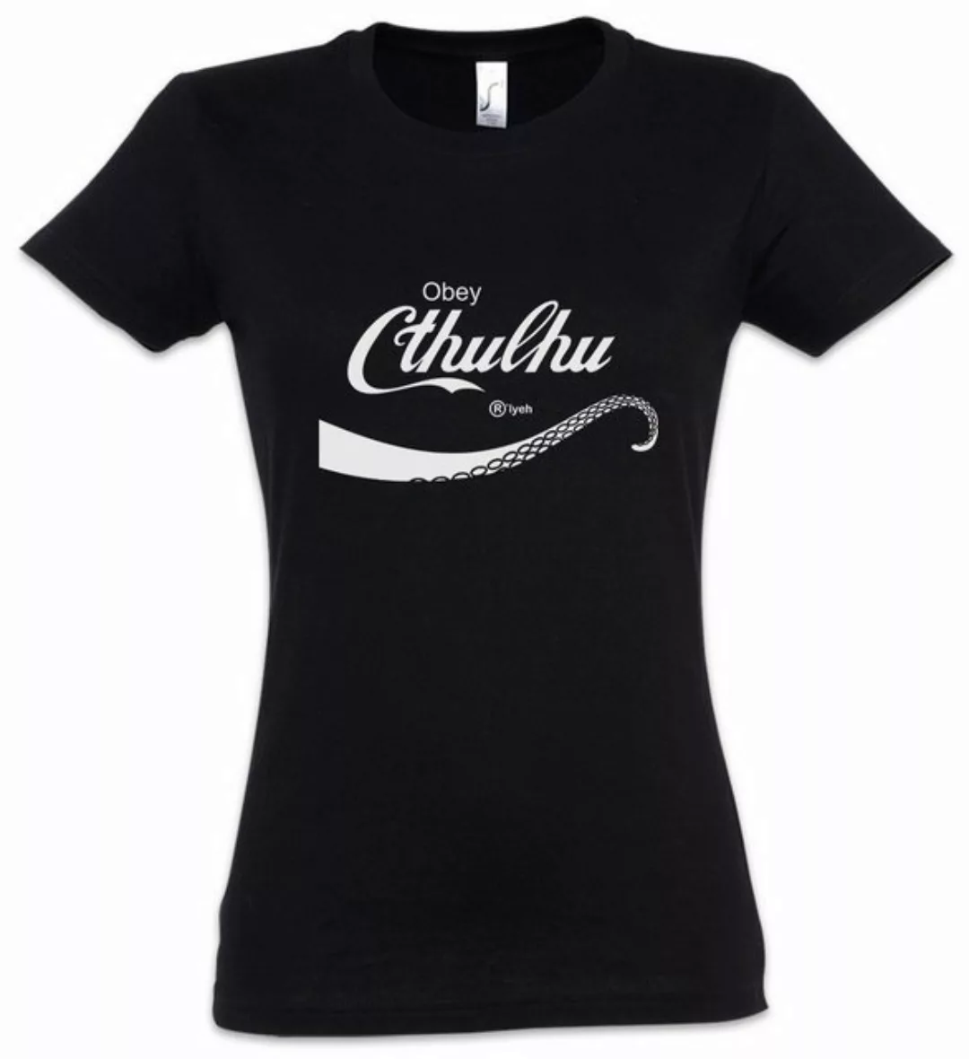 Urban Backwoods Print-Shirt Cthulhu Cola Damen T-Shirt Lovecraft Miskatonic günstig online kaufen