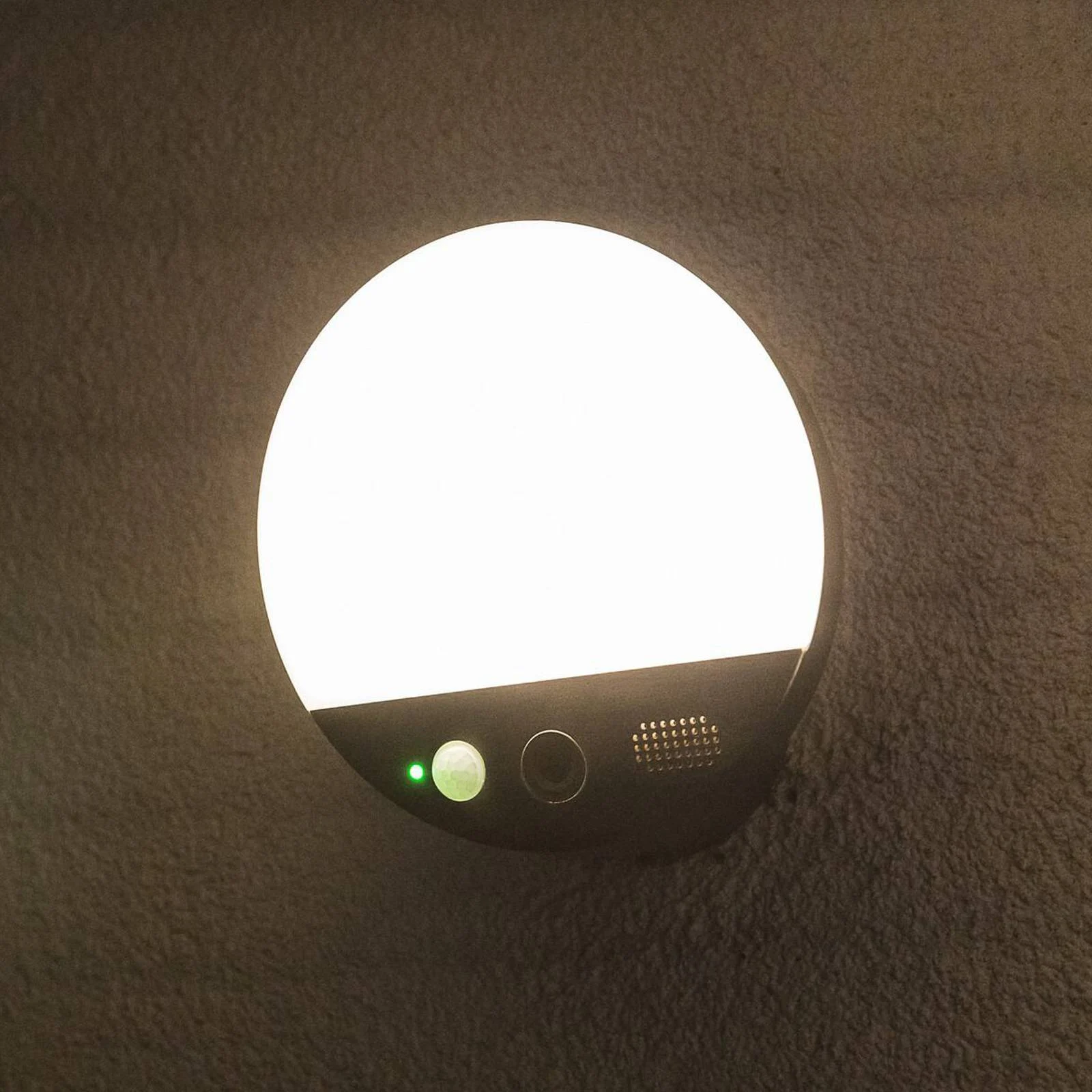 OSRAM SMART+ WiFi Außenwandlampe ROUND, Kamera, Sensor, grau günstig online kaufen