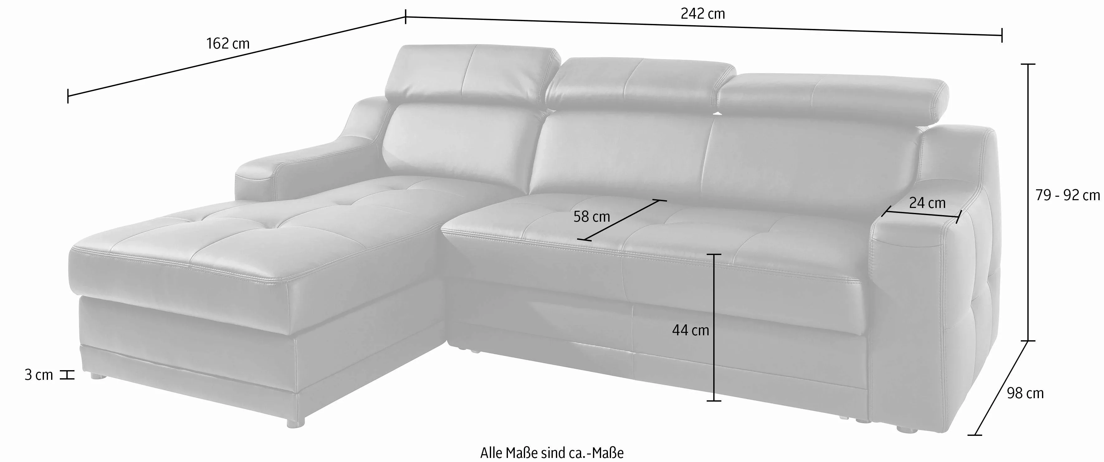 exxpo - sofa fashion Ecksofa »Lotos, bequem und funktionell, L-Form«, mit K günstig online kaufen