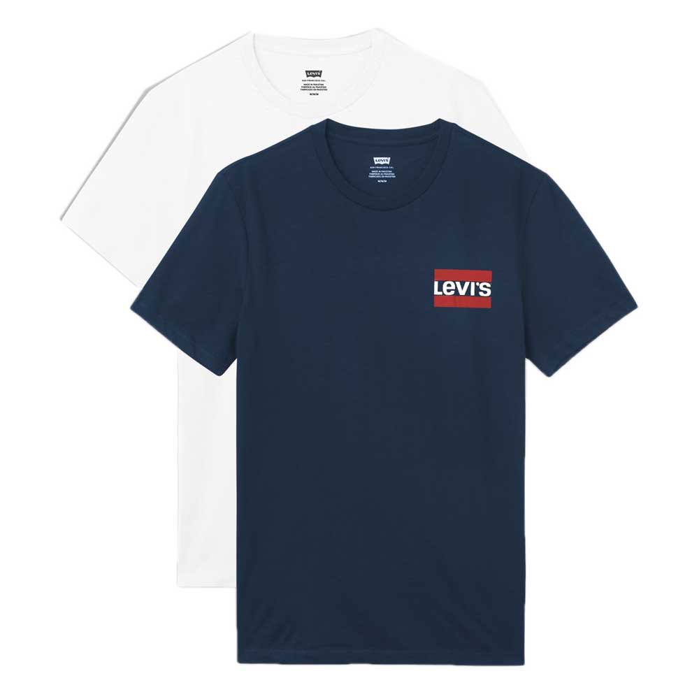 Levi´s ® Graphic 79681 T-shirt 2 Pack 2XL White / Dress Blue günstig online kaufen
