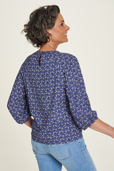 Oversize Bluse Aus Ecovero Viskose Mit Farbenfrohen Mustern (S22c05) günstig online kaufen