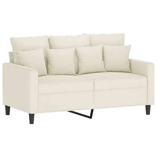 vidaXL Sofa, 2-Sitzer-Sofa Creme 120 cm Samt günstig online kaufen