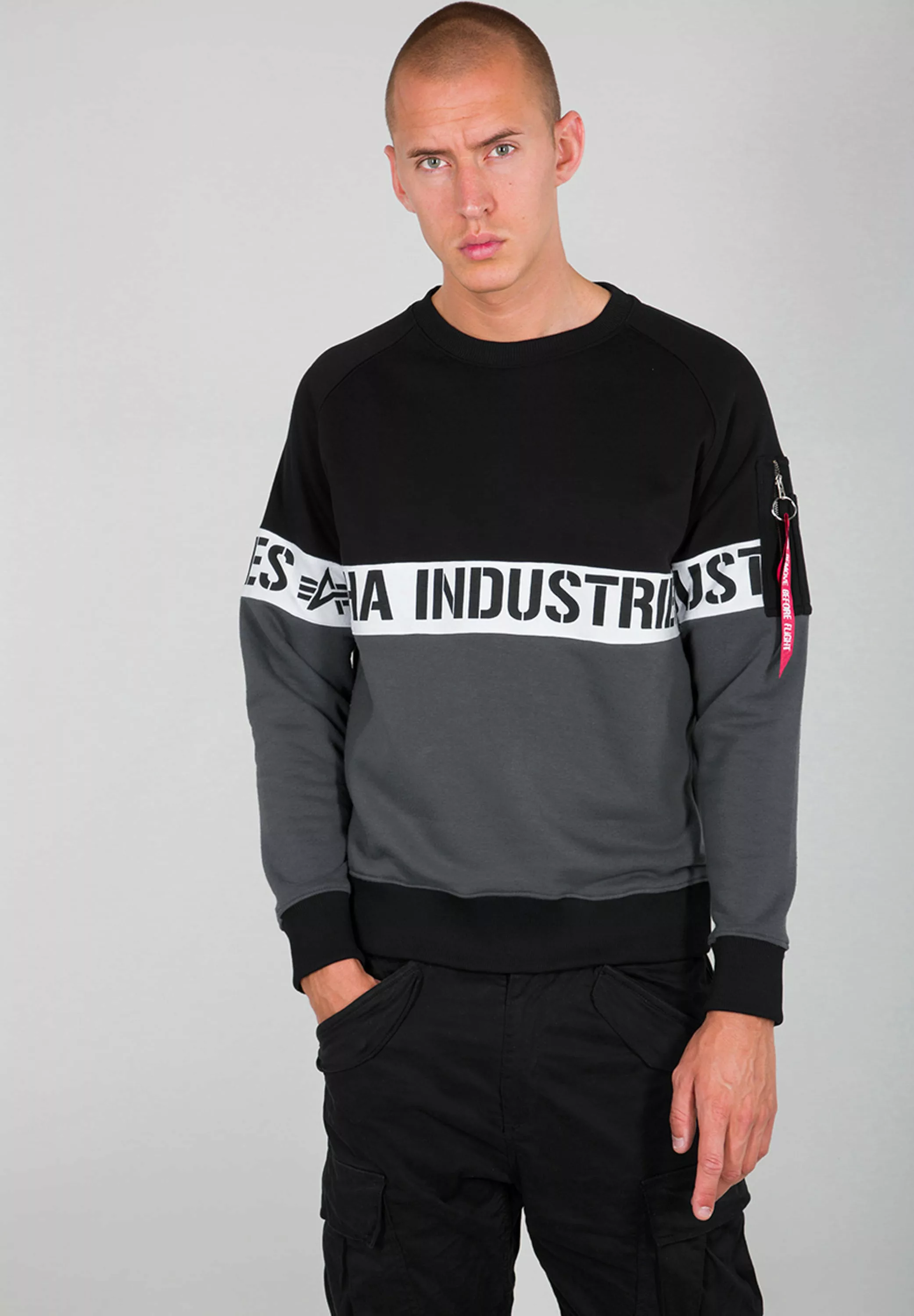 Alpha Industries Sweater "Alpha Industries Men - Sweatshirts AI Stripe Swea günstig online kaufen