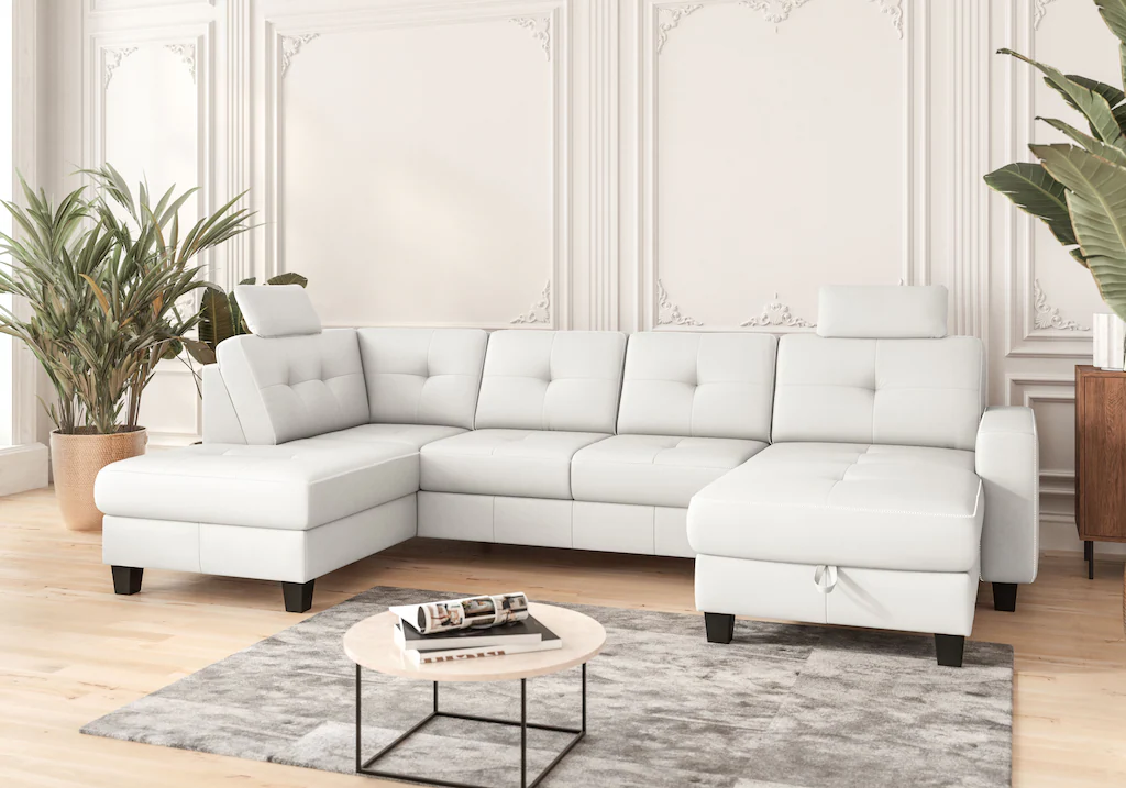 Places of Style Wohnlandschaft "Varese", wahlweise mit Bettfunktion und Bet günstig online kaufen