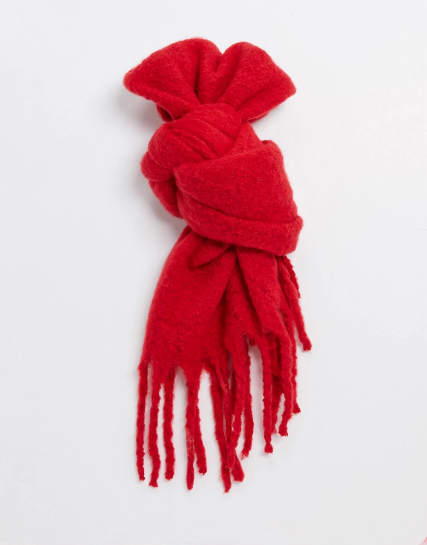 SVNX – Roter, weicher Oversize-Schal günstig online kaufen