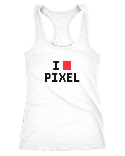 MoonWorks Tanktop Damen Tanktop I Love Pixel Racerback Moonworks® günstig online kaufen